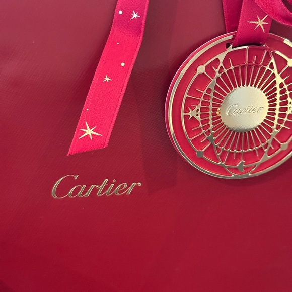 Cartier ring box, bag, holiday ribbon with gift tag - Picture 6 of 12